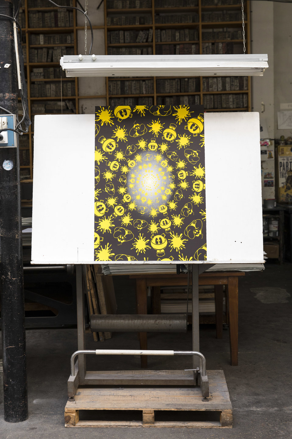 no-stain-no-gain-john-armleder-print-them-all-mamco-geneve-lithograph-black-yellow-edition-printing-house-contemporary-art no-stain-no-gain-john-armleder-print-them-all-mamco-geneve-lithograph-black-yellow-edition-printing-house-contemporary-art