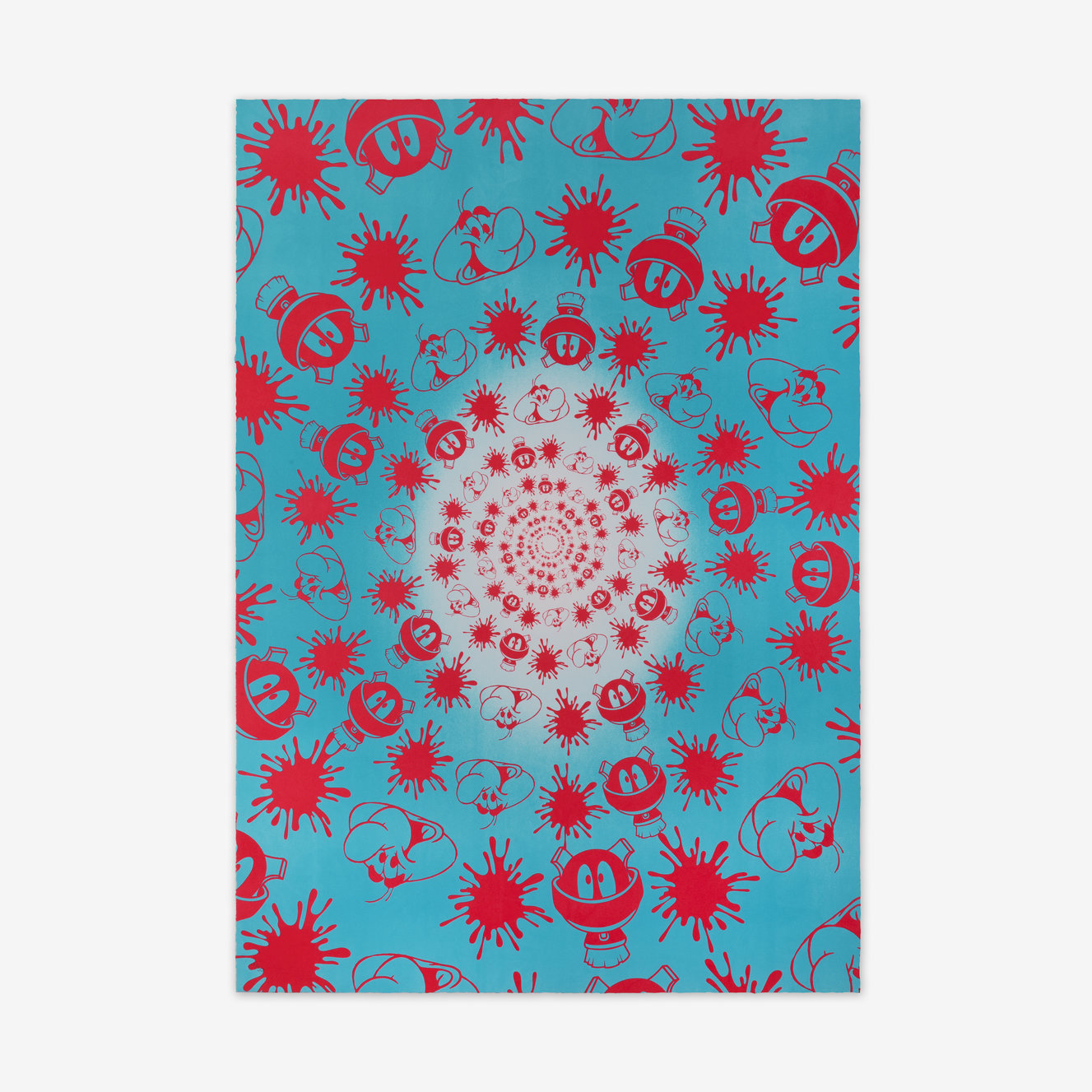 no-stain-no-gain-john-armleder-print-them-all-mamco-geneve-lithograph-blue-pink-edition