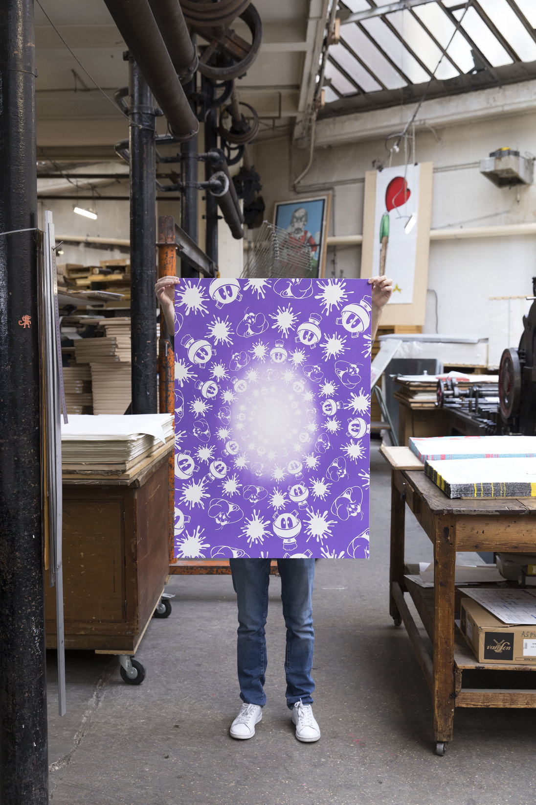 no-stain-no-gain-john-armleder-print-them-all-mamco-geneve-lithograph-purple-white-edition-art-printing-publishing-house-paris no-stain-no-gain-john-armleder-print-them-all-mamco-geneve-lithograph-purple-white-edition-art-printing-publishing-house-paris