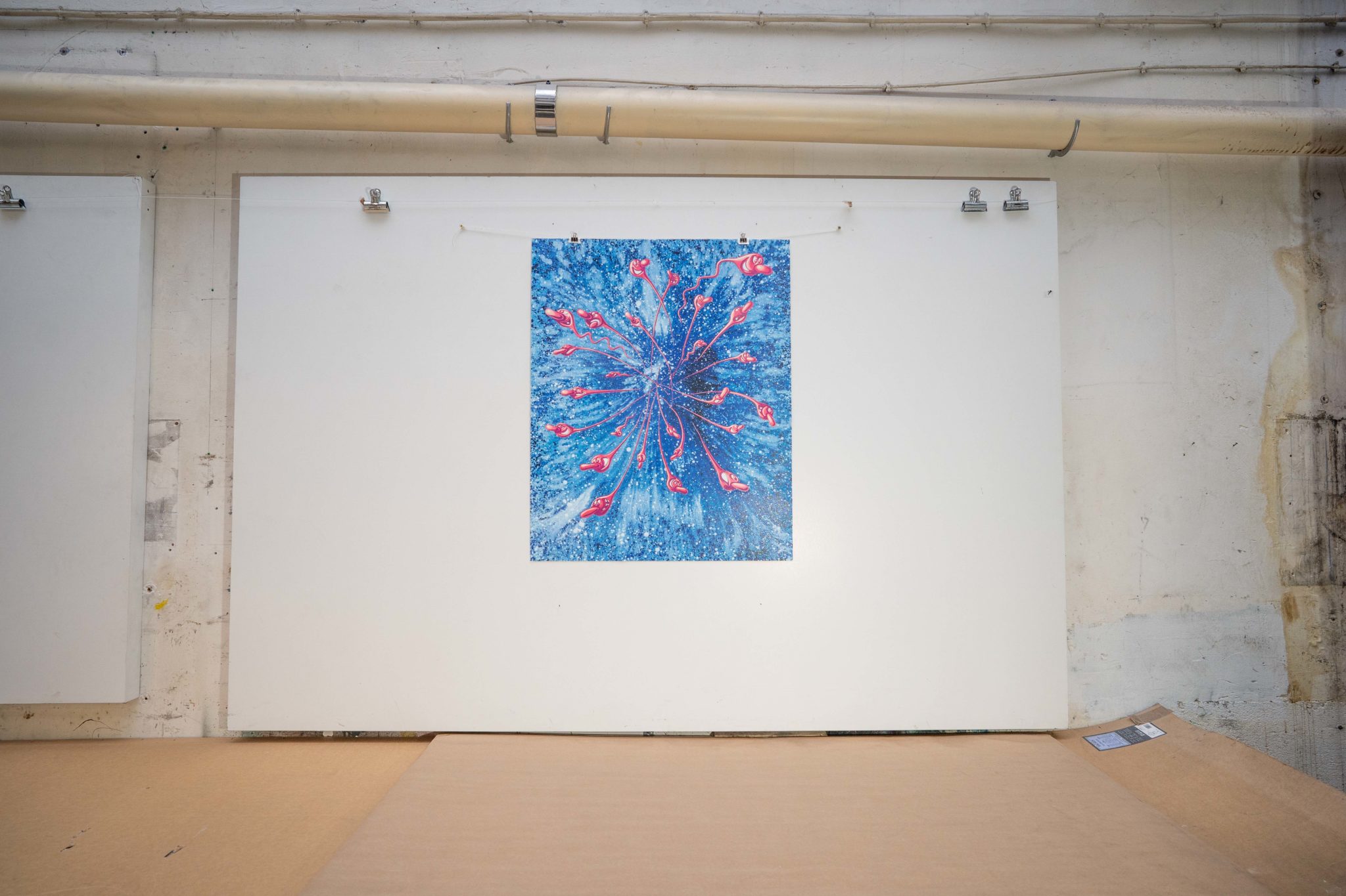 pink-glitters-gloss-edition-in-the-beginning-kenny-scharf-jrp-editions-lithograph-presentation-printing-house-paris