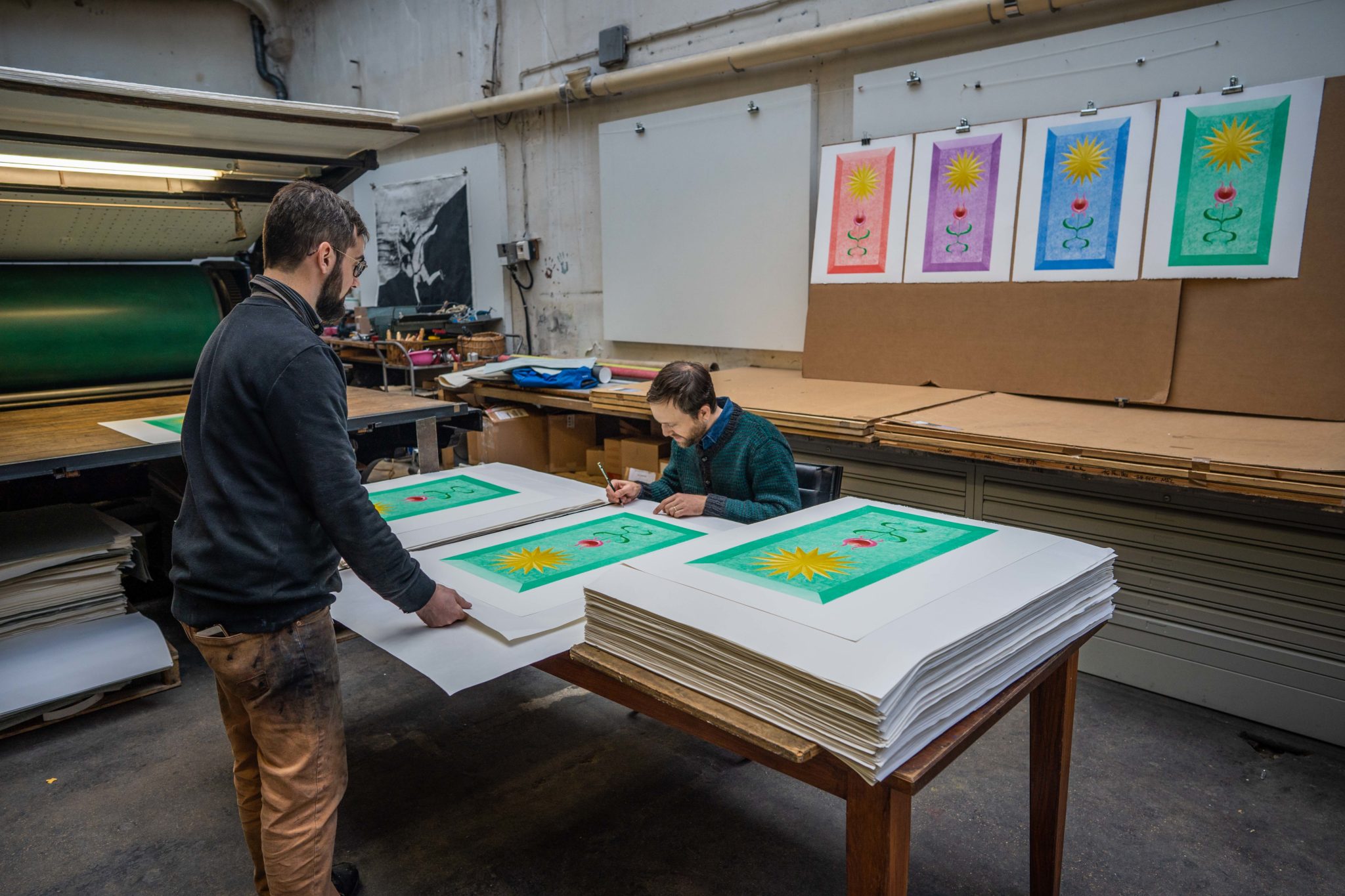 landscape-growth-panel-copper-oxide-green-greg-parma-smith-lithograph-signature-process-artist-paris