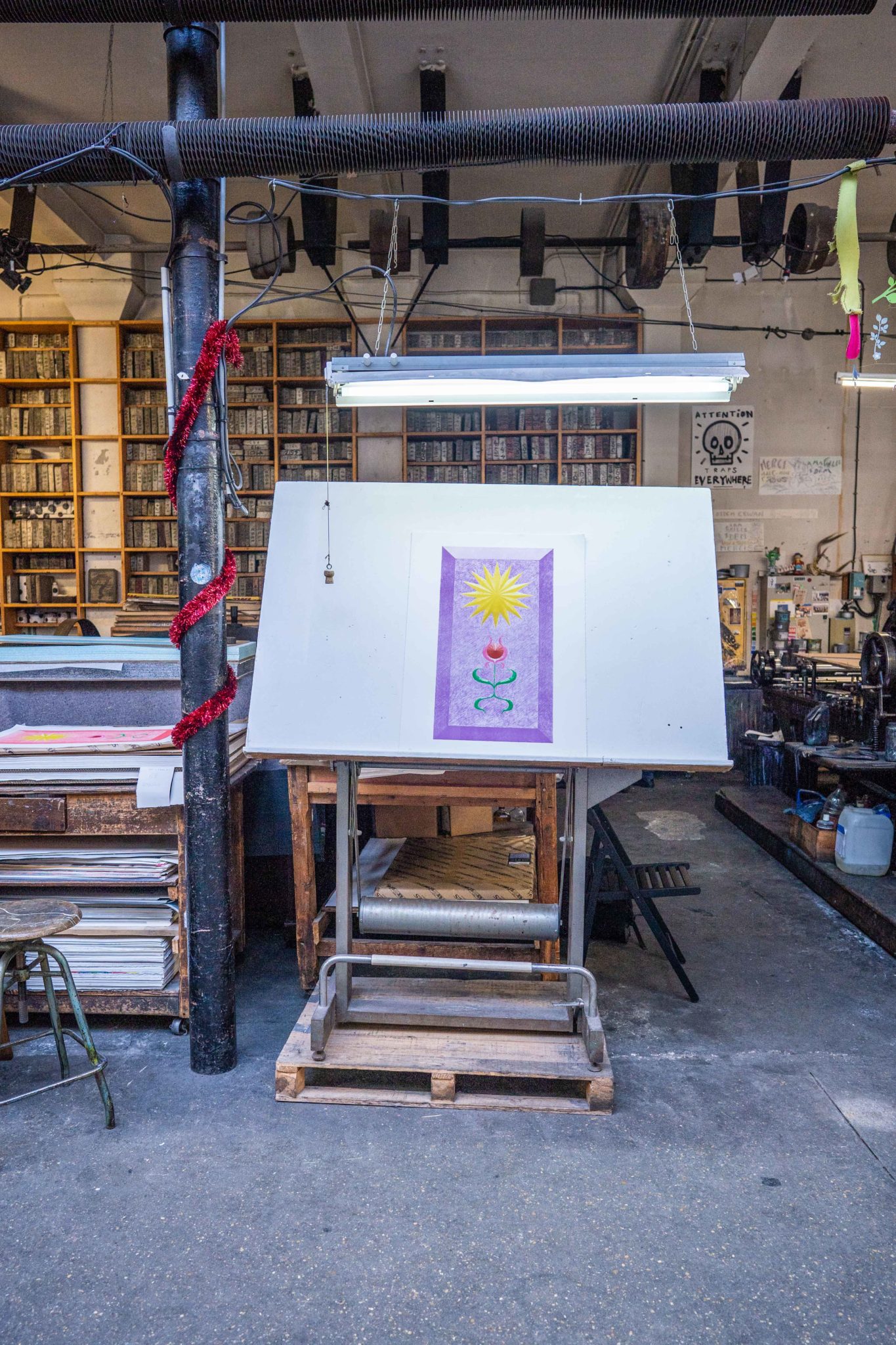 landscape-growth-panel-lavender-greg-parma-smith-jrp-editions-mamco-lithograph-presentation-printing-house