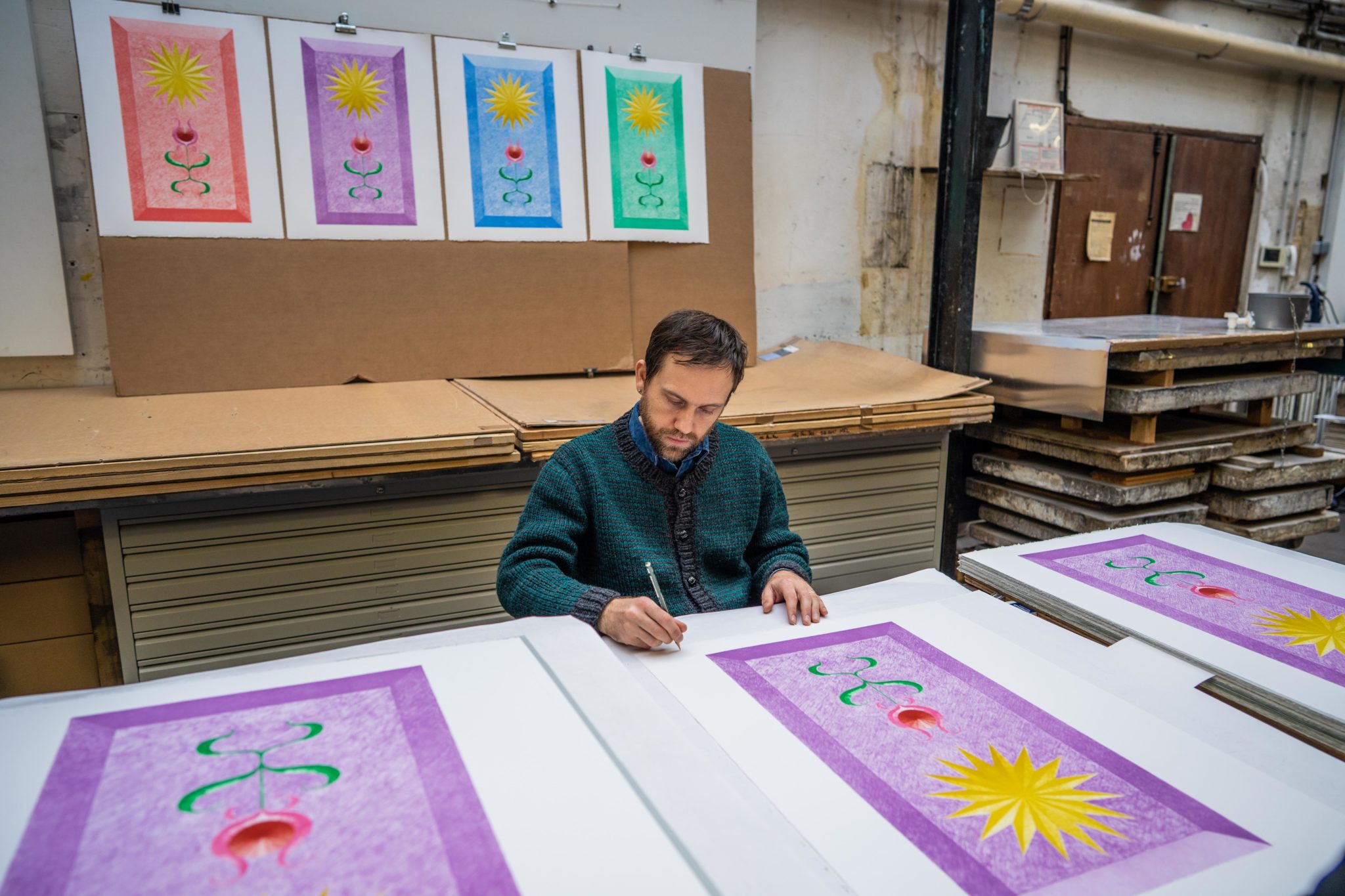 landscape-growth-panel-lavender-greg-parma-smith-jrp-editions-mamco-signature-process-contemporary-artist-paris