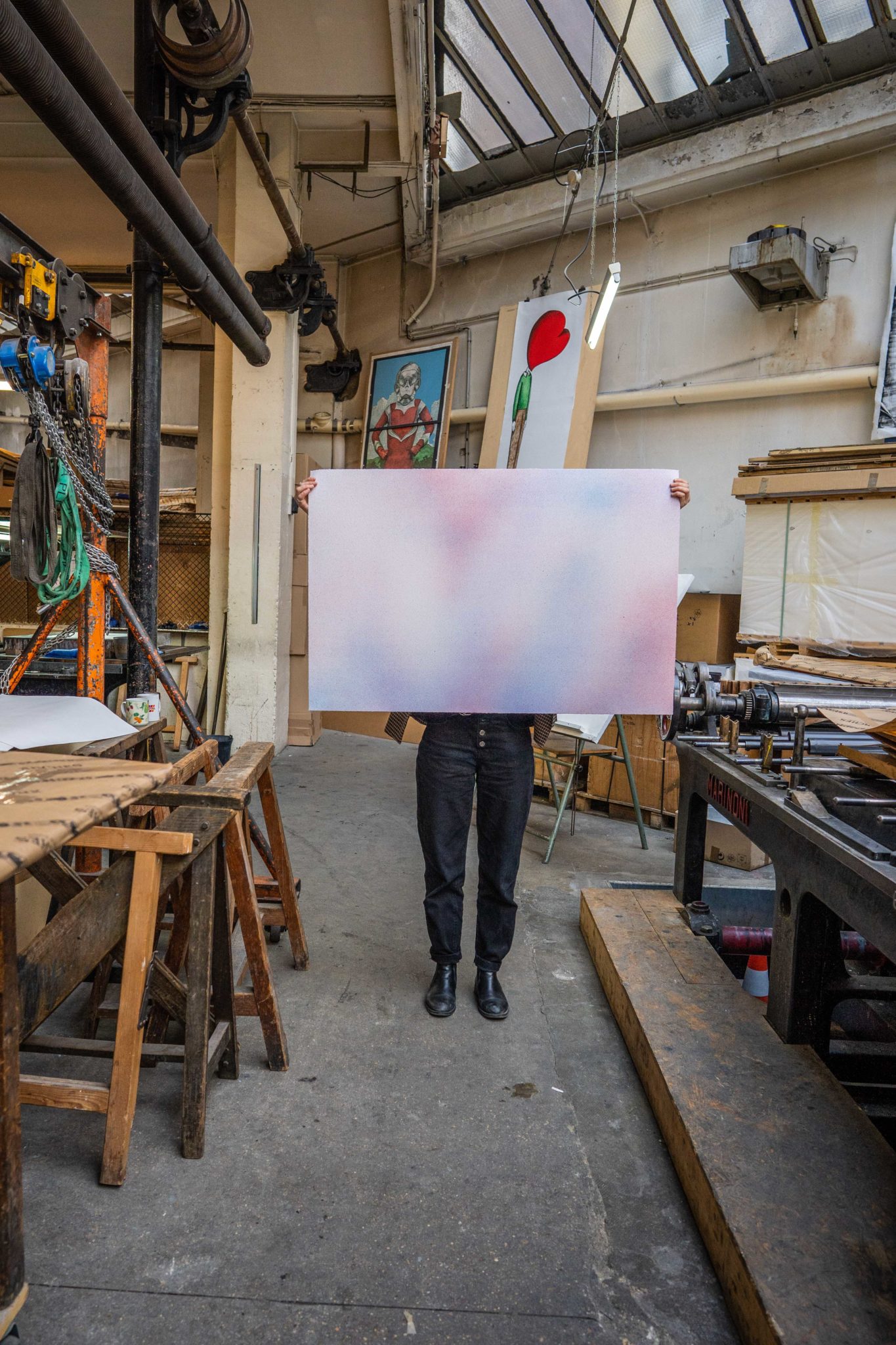 Reproductions "Choses #1" (Blue) 4 Reproductions "Choses #1" (Blue)