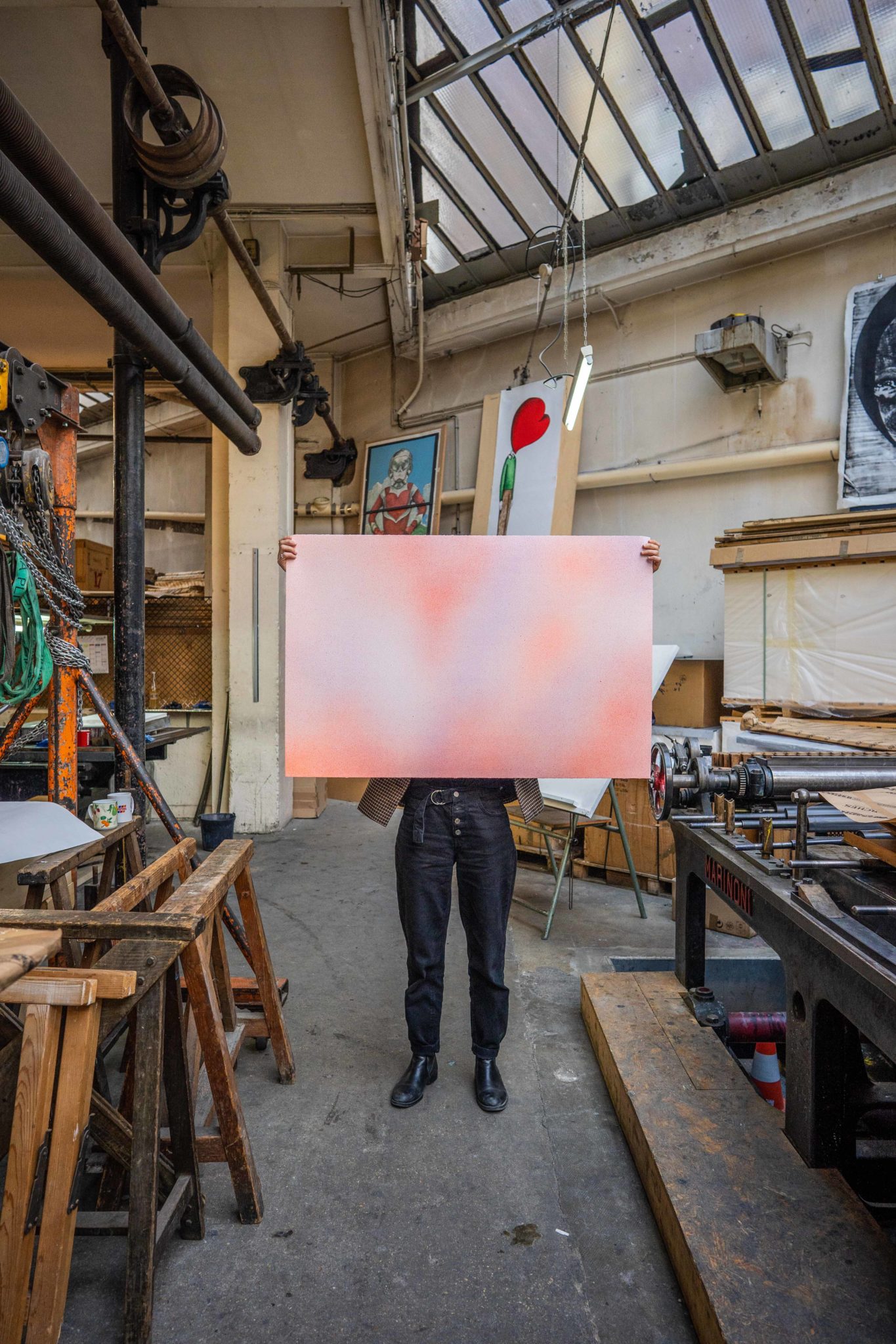 Reproductions "Choses #1" (Orange) 4 Reproductions "Choses #1" (Orange)