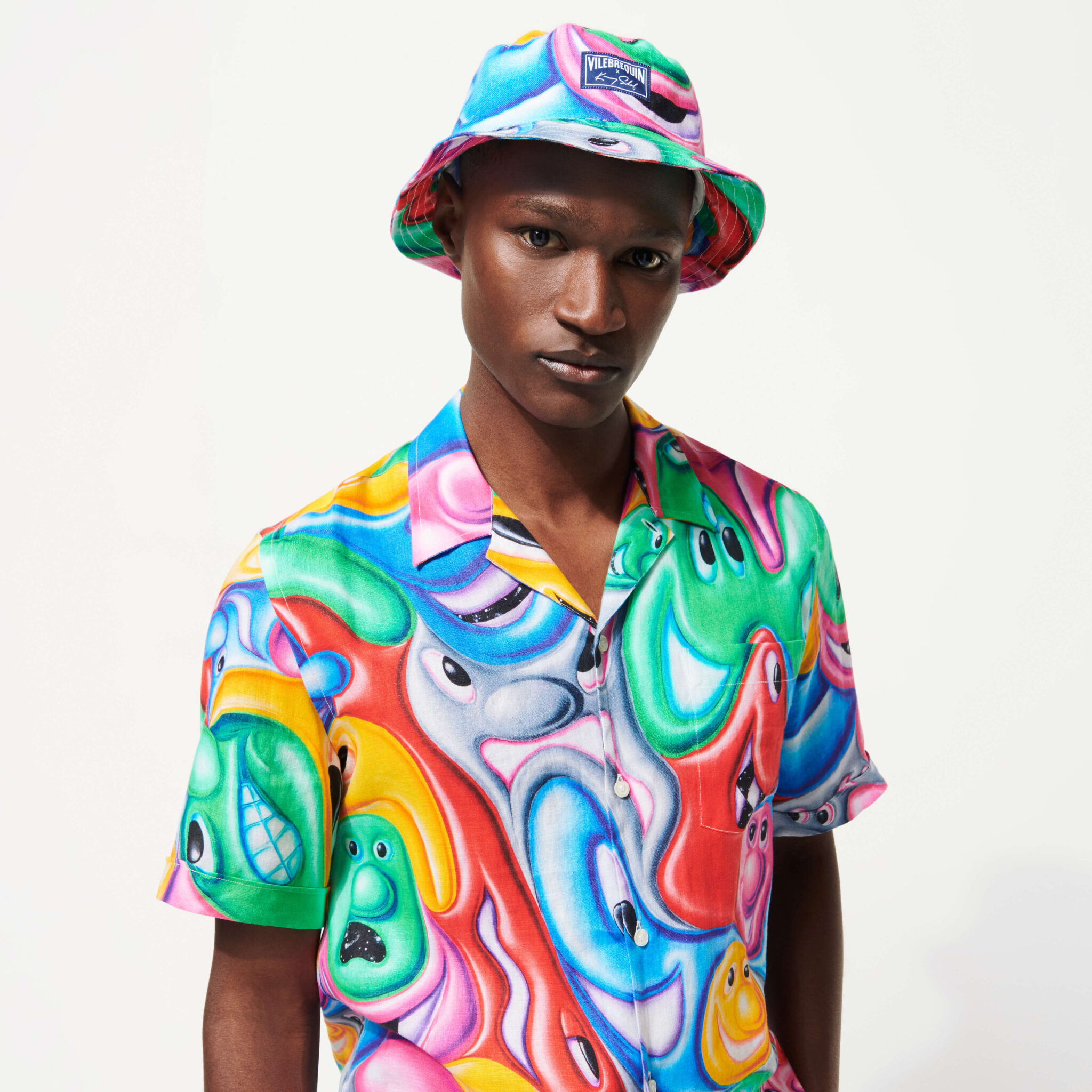 beny-faces-in-placesmen-bucket-hat-vilebrequin-x-kenny-scharf-detail2