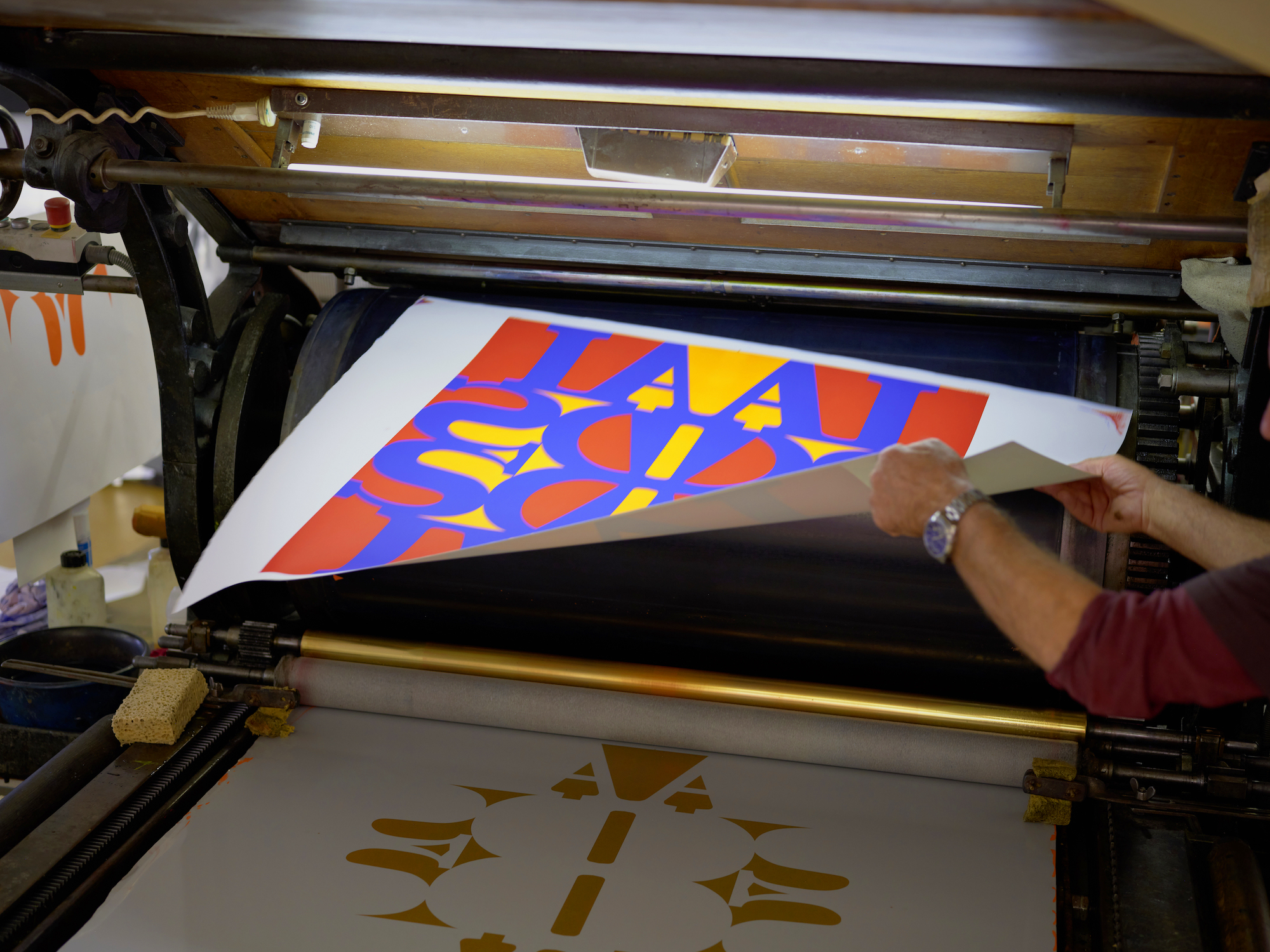 Great-AIDS-Ultramarine-Light-General-Idea-lithograph-production-machine-negative (1)