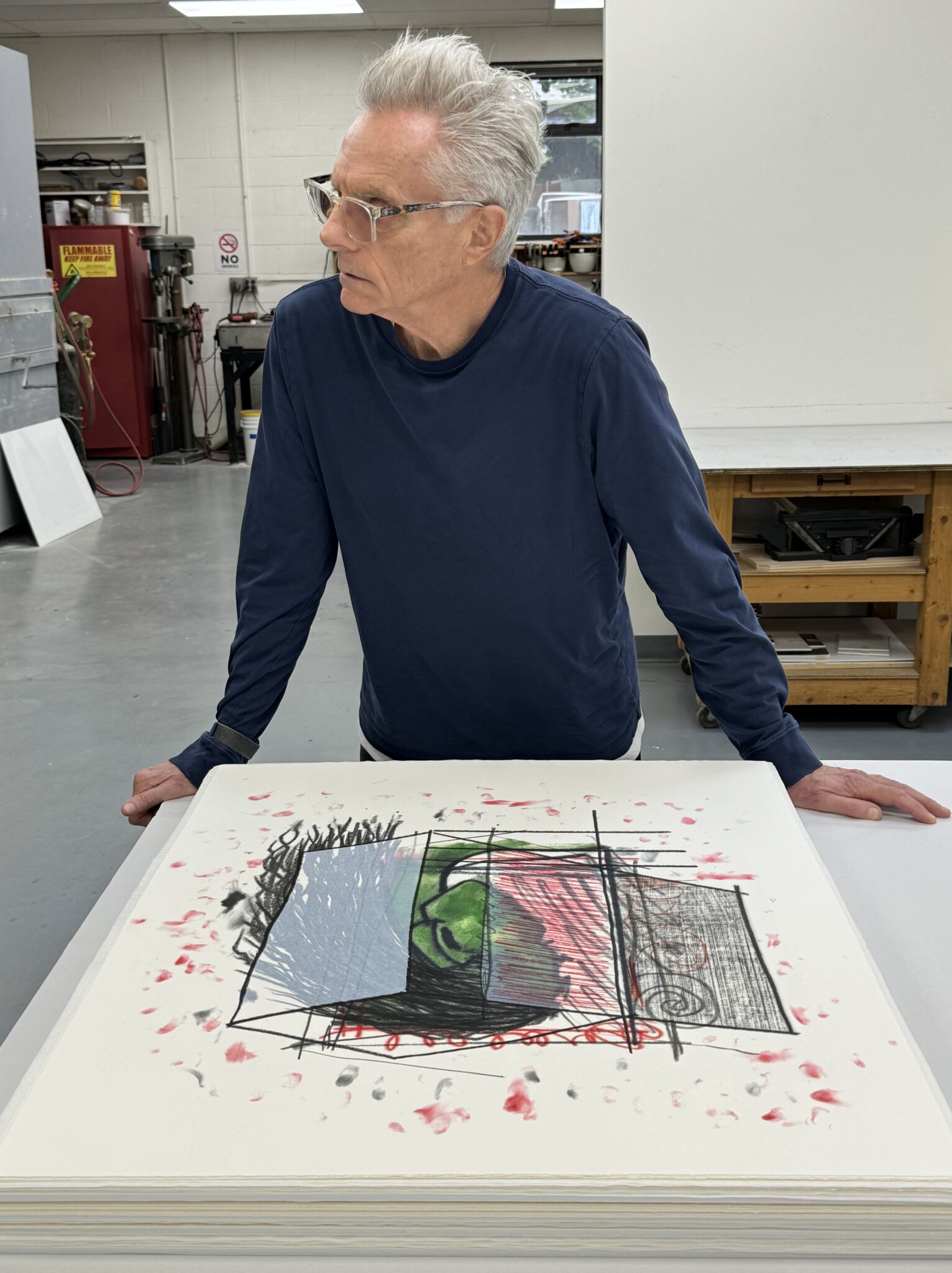 carroll-dunham-open-self-model-single-green-female-artist