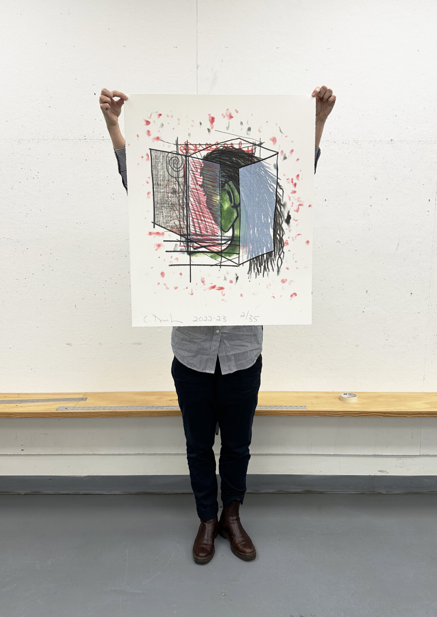 carroll-dunham-open-self-model-single-green-female-lithograph-in-situation (1)