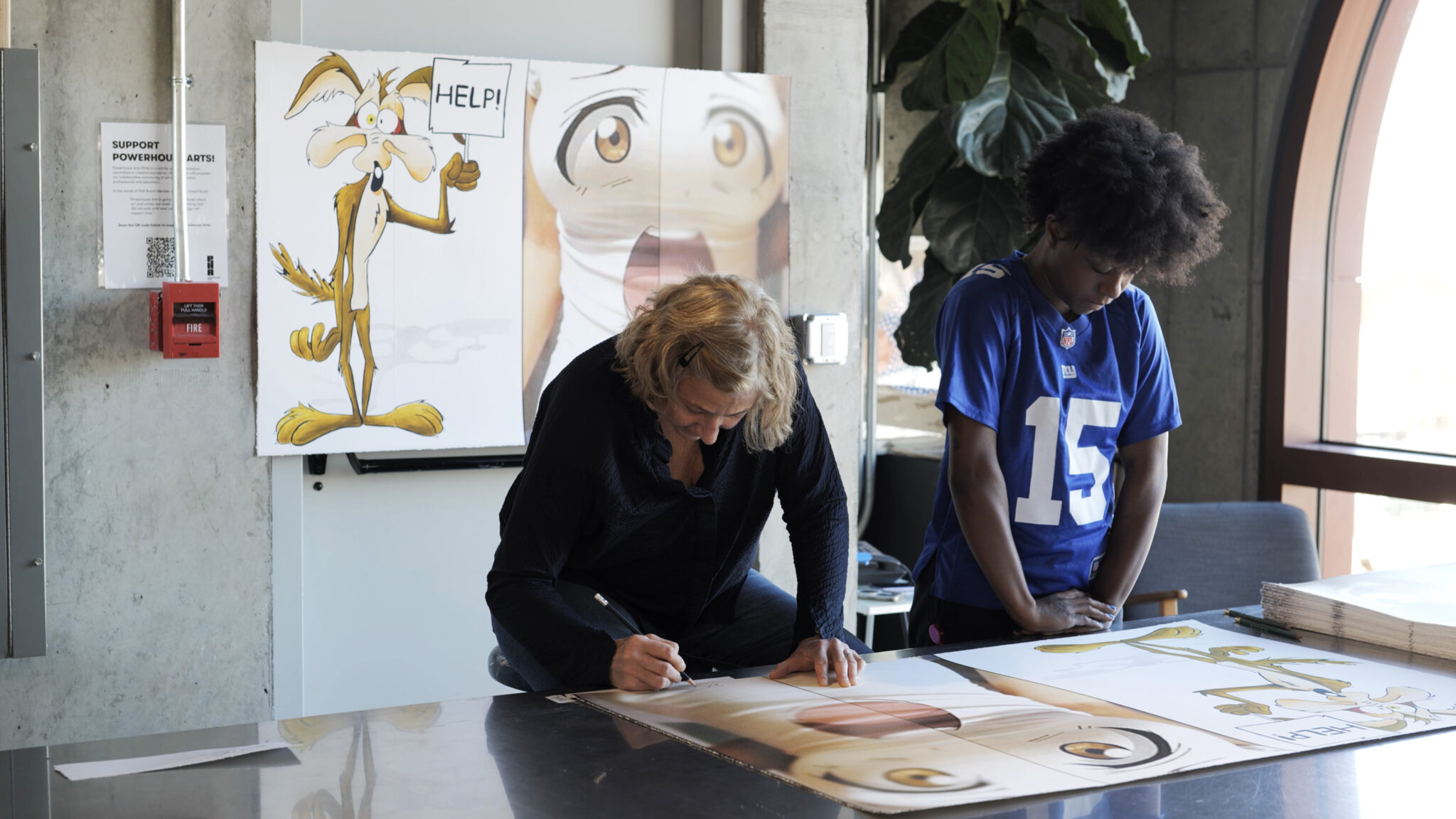 julia-wachtel-helpp-silkscreen-artist-signing-studio